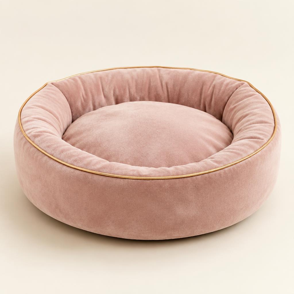 Velvet Lounge Pet Bed